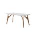 Corrigan Studio® Lua Dining Table Wood in Brown/White | 29.5 H x 55.1 W x 31.5 D in | Wayfair 87975593497D441DBCBDEA17C2C1CCC0