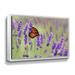 Ebern Designs English Lavender & Butterfly by Julie Peterson - Print on Canvas in Green/Indigo | 8 H x 10 W x 2 D in | Wayfair