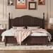 Darby Home Co Braecona Slat Bed Wood in Brown | 43.3 H x 62.5 W x 85.2 D in | Wayfair D45B0249765E43529910E86E1FD70C9C