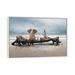 Rosecliff Heights Elephant & A Dog Are Sitting On Driftwood On Canvas by Mike Kiev Print Metal in Black/Blue/Green | 26 H x 40 W x 1 D in | Wayfair