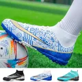 Scarpe da calcio per bambini tacchetti da calcio per tappeto erboso stivali da campo da calcio alti