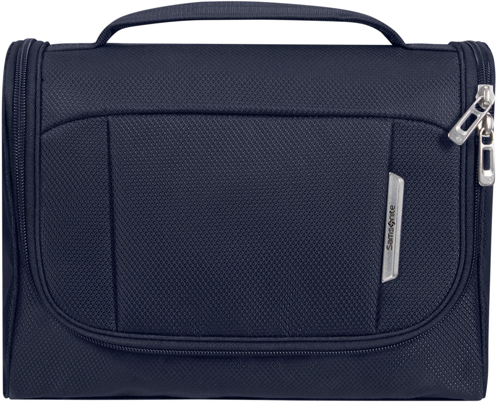 Kulturbeutel SAMSONITE "VAYCAY", Damen, Gr. B/H/T: 26,5cm x 18,5cm x 11,5cm, blau (midnight blau), PET, unifarben, Taschen Kulturbeutel, Kosmetiktasche Reisekosmetiktasche Beauty-Bag mit Tragegriff