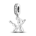 Children's Fun 925 Sterling Silver Balloon VIP Dog Charm Fit Pandora Bracelet Children's Birthday