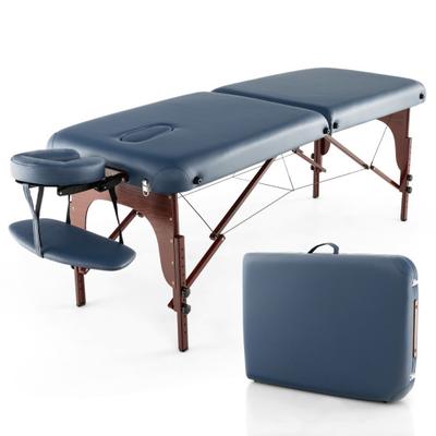 Costway Portable Folding Massage Table with Carryi...