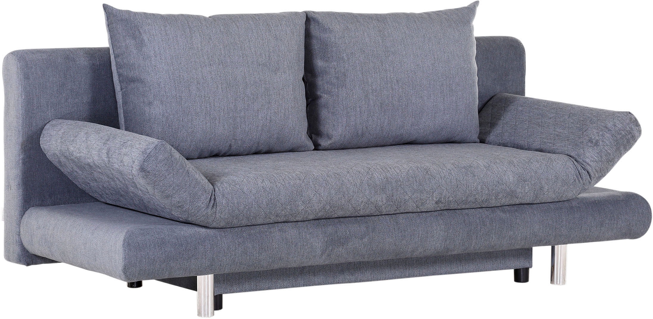 Schlafsofa GUTMANN FACTORY, grau (anhtrazit), B:194cm H:73cm T:91cm, 100% Polyester, Sofas, Schlafsofa