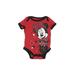 Disney Baby Short Sleeve Onesie: Red Bottoms - Size 0-3 Month