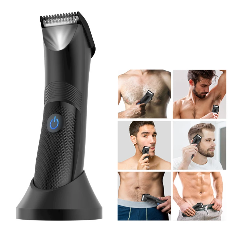 Haarschneider für den Leistengegebiet, Rasenmäher, Keramikklinge, wasserdicht, für nasses und trockenes Haarschneidemaschinen, Scham-Achselhöhlen-Körperhaar, ultimativer Hygienrasierer Image