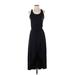 Jessica Simpson Casual Dress - Midi Scoop Neck Sleeveless: Black Print Dresses - Women's Size Small