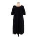 DKNY Casual Dress - Popover: Black Solid Dresses - Women's Size Small