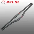 RXL SL-Matte Carbon Fiber Mountain Bike Handlebars Flat Riser Bar 31.8 31.8 680 700 720 740