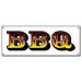 BBQ Banner Sign - Barbque BBQ Smoker