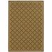 9 x 13 ft. Brown Geometric Stain Resistant Indoor & Outdoor Rectangle Area Rug - Brown and Ivory - 9 x 13 ft.