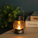 Trjgtas 12 Pcs Mini Lantern Decorative with LED Candle Vintage Lantern Hanging Candle Lanterns Battery Operated Lantern Black