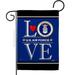 G142636-BO 13 x 18.5 in. US Air Force Love Garden Flag with Armed Forces Double-Sided Decorative Vertical Flags House Decoration Banner Yard Gift