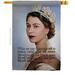 28 x 40 in. We Will Meet Again ER II Sweet Life Biography Double-Sided Decorative Vertical House Flag for Decoration Banner Garden Yard Gift