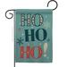 13 x 18.5 in. Ho Garden Flag with Winter Wonderland Double-Sided Decorative Vertical Flags House Decoration Banner Yard Gift