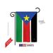 58296 South Sudan 2-Sided Impression Garden Flag 13 x 18.5 in.