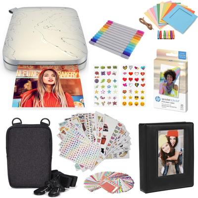 HP Sprocket Select 2.3x3.4 Instant Photo Printer & Accessories Starter Bundle