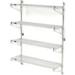 63 x 24 x 18 in. Nexel Poly Green Epoxy Wall Mount 4-Shelf Starter Wire Shelving