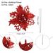 4.3" Artificial Flowers, 24 Pcs Shiny Fake Flower with Stems Crafts