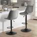 Bossin Bar Stools Set of 2 Height Adjustable,Swivel Counter Height Bar Stools with Back