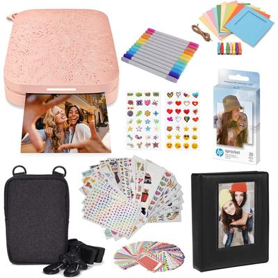 HP Sprocket Portable 2x3" Instant Photo Printer & Accessories Starter Bundle