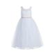 Ekidsbridal Floral Lace Scoop Neck A-Line White Flower Girl Dresses Keyhole Back Communion Dresses Pageant Dress 178 10