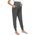 Leodye Clearance Women s Solid Color Pants Stretchy Comfortable Lounge Pants Dark Gray L(L)