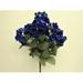 Hydrangea Bush Artificial Silk Flowers 7-730BL 20 Bouquet Blue