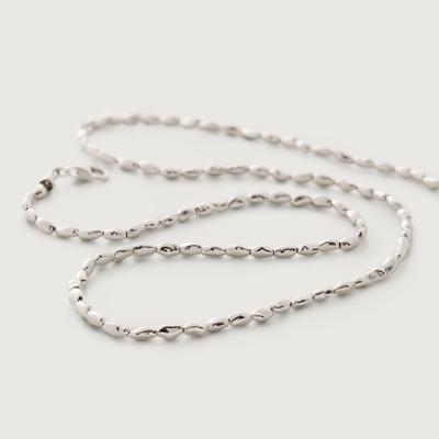 Sterling Silver Mini Nugget Necklace Adjustable 41-46cm/16-18'