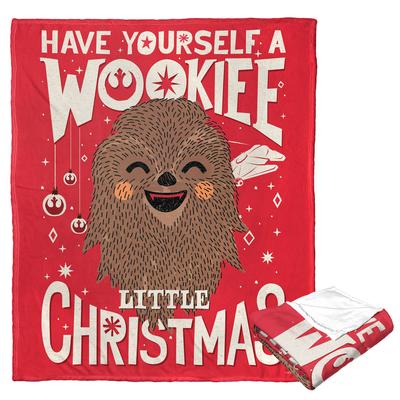 Star Wars Wookie Xmas Silk Touch Throw Blanket by The Northwest in O