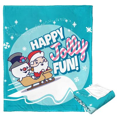 Frosty The Snowman Jolly Fun Silk Touch Throw Blanket by The Northwest in O
