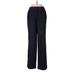 Lands' End Khaki Pant Boot Cut Trouser: Blue Solid Bottoms - Women's Size 2