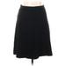 Elie Tahari Casual A-Line Skirt Knee Length: Black Solid Bottoms - Women's Size 12