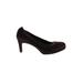 VANELi Heels: Pumps Stiletto Classic Burgundy Solid Shoes - Women's Size 7 1/2 - Round Toe