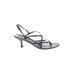 Stuart Weitzman Sandals: Slingback Kitten Heel Glamorous Brown Solid Shoes - Women's Size 7 - Open Toe