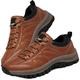 Walking Shoes Mens Waterproof Trekking Hiking Footwear Breathable Low Rise Hiking Boots Lightweight Non-Slip Walking Trainers Camping Climbing Outdoor,Brown,44/270mm