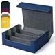 UAONO Card Storage Box for Trading Cards, Premium Card Deck Case Holds 1800+ Single Sleeved Cards for MTG Yugioh TCG, Strong Magnet Card Box Fits Magic Game Cards (Blue)