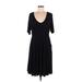 Torrid Casual Dress - A-Line Scoop Neck Short sleeves: Black Print Dresses - Women's Size Large Plus