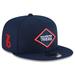 Men's New Era Navy Philadelphia 76ers 2023/24 City Edition Alternate 9FIFTY Snapback Adjustable Hat