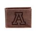 Brown Arizona Wildcats Bi-Fold Leather Wallet