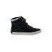 Crime London Sneakers: Black Solid Shoes - Women's Size 38 - Round Toe