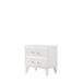 Everly Quinn Yesika Nightstand Wood in White | 23 H x 23 W x 16 D in | Wayfair B952C072DAF84C6CBC0795A8C5A74CED