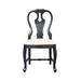 Darby Home Co Reesa Queen Anne Back Side Chair in Black/White Wood/Upholstered/Fabric in Black/Brown/Red | 40.5 H x 19 W x 21.5 D in | Wayfair