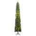 The Holiday Aisle® Lighted Artificial Christmas Tree - Stand Included, Steel in Green | 19.7 D in | Wayfair E921B9CE85C74C62A80EF465331F816B