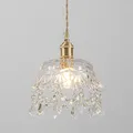 Lampe suspendue en verre au design moderne luminaire décoratif d'intérieur idéal pour un salon