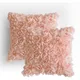 Taie d'oreiller en forme de fleur de pivoine 3D housse de coussin nordique légère de luxe pour