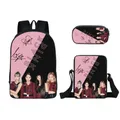 Black Backpack For Kid School Bag Pink