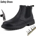 2023 scarpe antinfortunistiche stivali in pelle da uomo scarpe da lavoro stivali invernali stivali