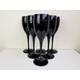 Stunning Black Veuve Champagne Flute Sets of 2 or 4